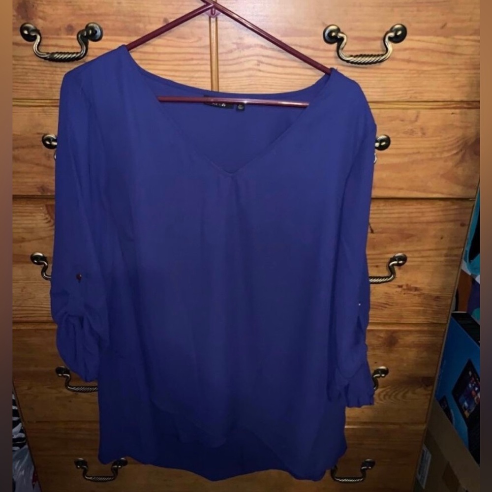 Apt. 9 Button Sleeve Blouse